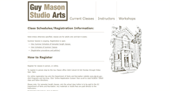 Desktop Screenshot of guymasonstudioarts.org