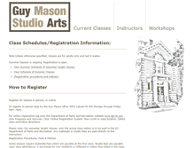 Tablet Screenshot of guymasonstudioarts.org